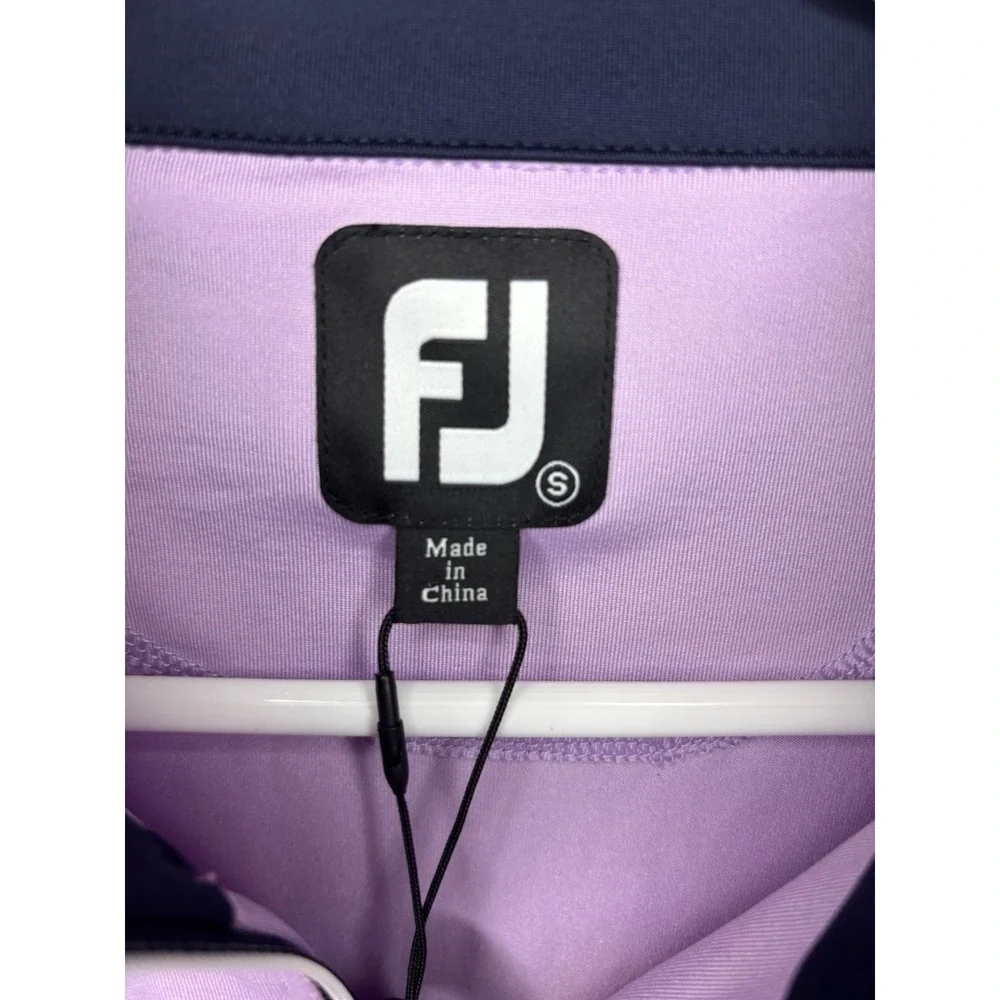 FootJoy FJ Gathered Waist Half Zip Vest Golf Lavender Small Nylon & Spandex NWT‎